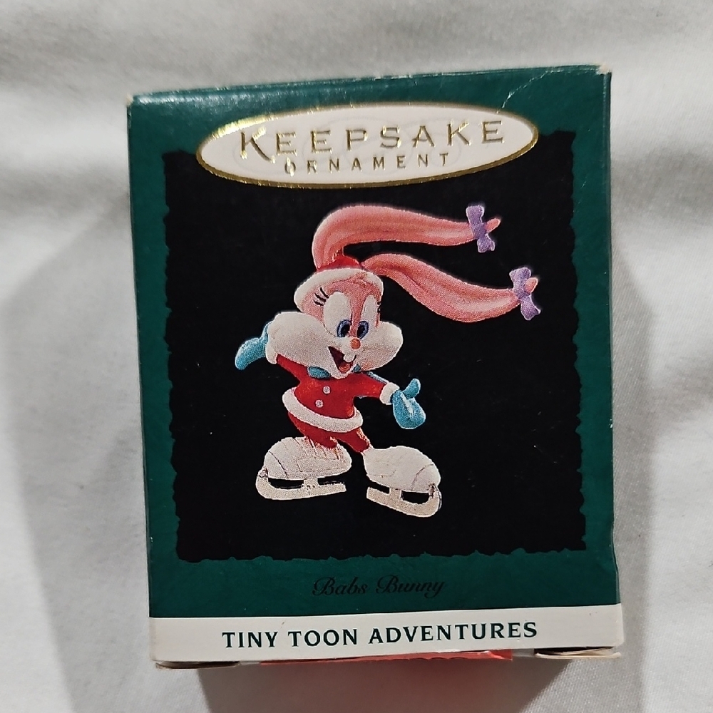 Vintage 94' Hallmark Keepsake Ornament - Babs Bunny in Red and Blue